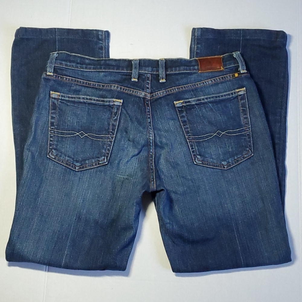 Lucky Brand Classic Rider 12/31 Tie Breaker dark denim blue jeans